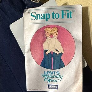 VTG 1983 LEVI’s Maternity Snap to Fit Jeans-Deadstock NWT - Made in USA